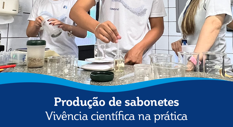 Produção de sabonetes - Vivência científica na prática